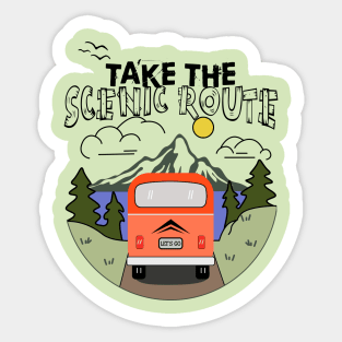 Take the Scenic Route Sticker